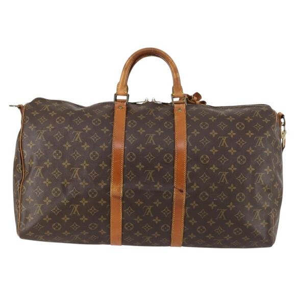LOUIS VUITTON Monogram Keepall Bandouliere 55 Boston Bag M41414 LV Auth 144984 - Picture 2 of 16